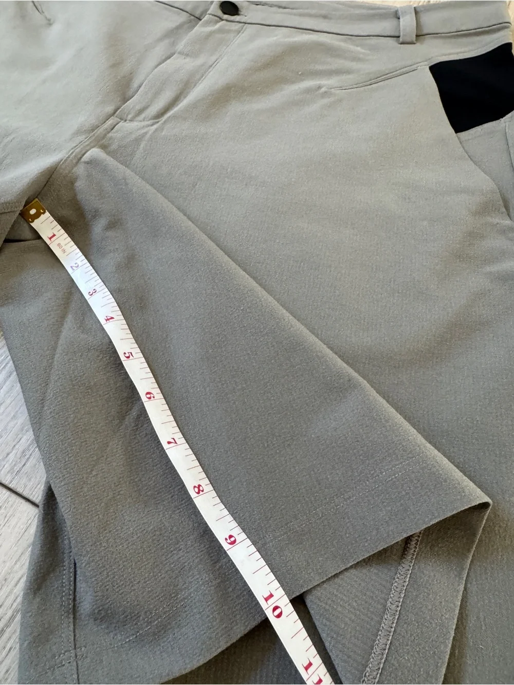 lululemon athletica Gray Athletic Shorts with Black Panels